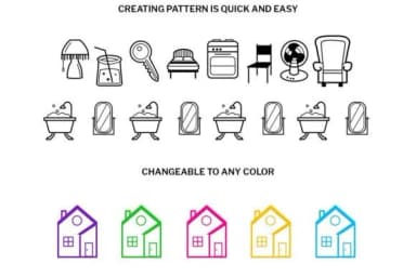 House Doodle by digitalplannerland — Dingbats Font — thumbnail 3