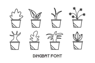 House Plant by Infinity art Studio — Dingbats Font — thumbnail 2