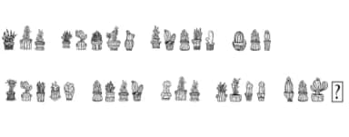 House Plants by QueenCraft — Dingbats Font — thumbnail 6