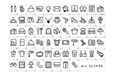 Household by YandiDesigns — Dingbats Font — thumbnail 2