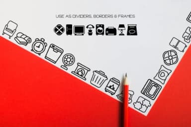 Household Alphabet by WADLEN — Dingbats Font — thumbnail 7