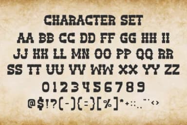 Howdy Cowboy by Eystore — Slab Serif Font — thumbnail 7