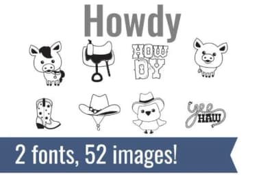 Howdy Dingbats by Illustration Ink — Dingbats Font — thumbnail 2