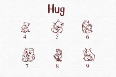 Hug by Nongyao — Dingbats Font — thumbnail 4