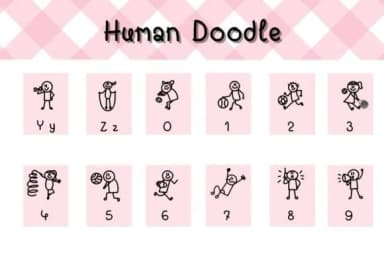 Human Doodle by Chonada — Dingbats Font — thumbnail 4