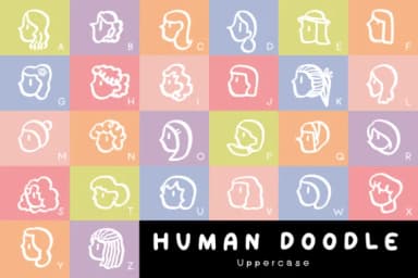 Human Doodle by Kanink Type Studio — Dingbats Font — thumbnail 2