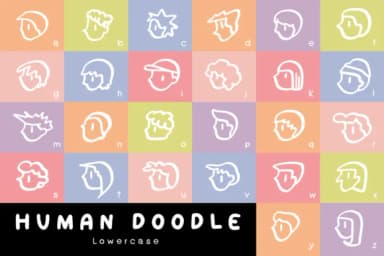 Human Doodle by Kanink Type Studio — Dingbats Font — thumbnail 3