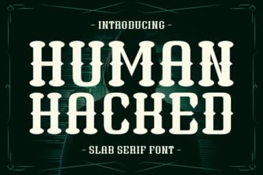 Human Hacked by Arnika Studio — Slab Serif Font — thumbnail 1
