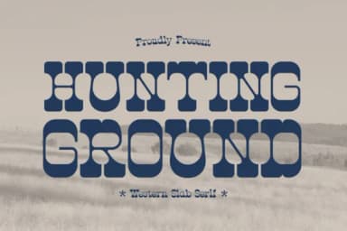 Hunting Ground by Denustudios — Slab Serif Font — thumbnail 1