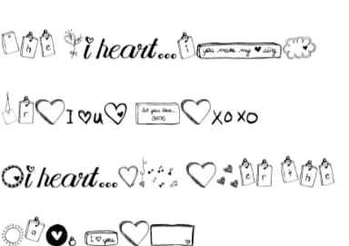 I Heart Sketches by Miss Tiina — Dingbats Font — thumbnail 3