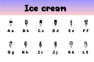 Ice Cream by Chonada — Dingbats Font — thumbnail 2