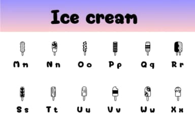 Ice Cream by Chonada — Dingbats Font — thumbnail 3