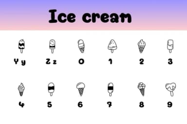Ice Cream by Chonada — Dingbats Font — thumbnail 4
