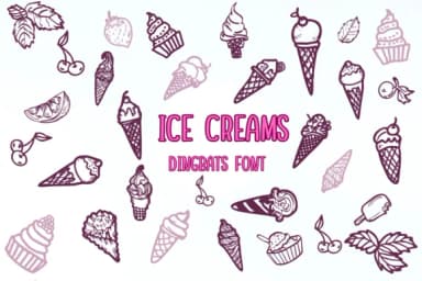 Ice Creams by Nongyao — Dingbats Font — thumbnail 1