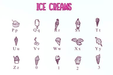 Ice Creams by Nongyao — Dingbats Font — thumbnail 2