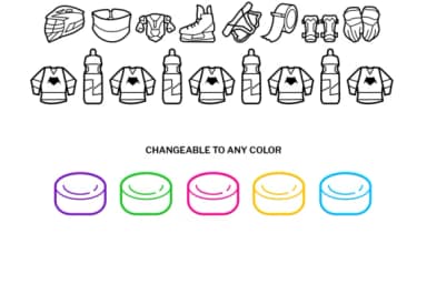 Ice Hockey Doodle by digitalplannerland — Dingbats Font — thumbnail 3