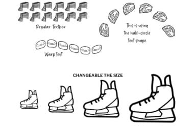 Ice Hockey Doodle by digitalplannerland — Dingbats Font — thumbnail 4