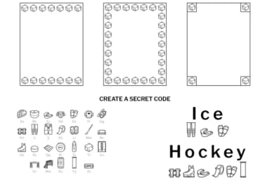 Ice Hockey Doodle by digitalplannerland — Dingbats Font — thumbnail 6