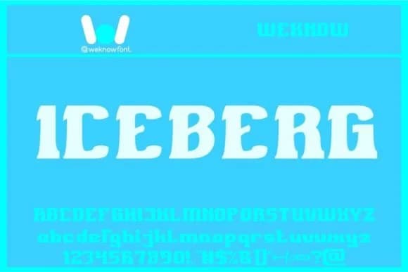 Iceberg by weknow — Slab Serif Font