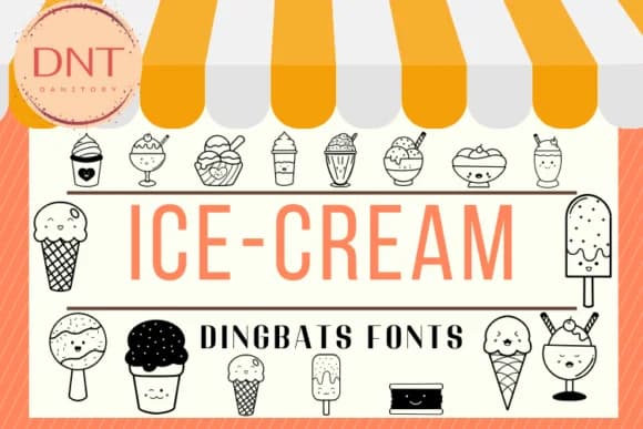 Icecream by danita.kukkai — Dingbats Font
