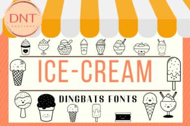 Icecream by danita.kukkai — Dingbats Font — thumbnail 1