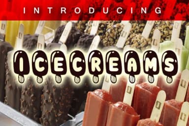 Icecreams by vladimirnikolic — Dingbats Font — thumbnail 1