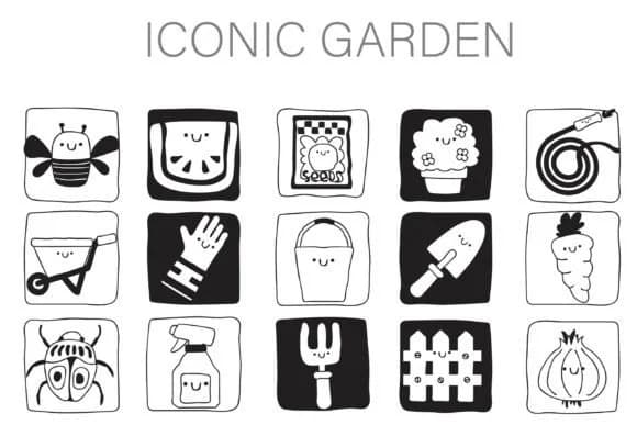 Iconic Garden Dingbats by Illustration Ink — Dingbats Font