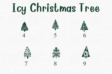 Icy Christmas Tree by Nongyao — Dingbats Font — thumbnail 4