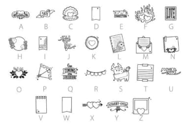 In the Stars Journaling Dingbats by Illustration Ink — Dingbats Font — thumbnail 2