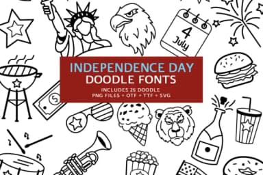 Independence Day by Digitalplannerland — Dingbats Font — thumbnail 1