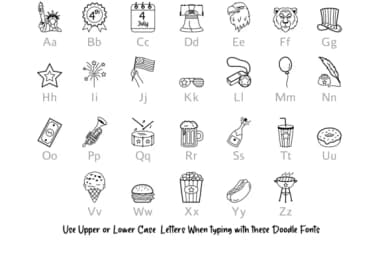 Independence Day by Digitalplannerland — Dingbats Font — thumbnail 2