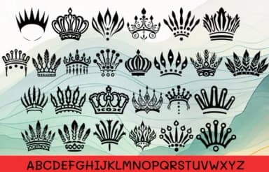 Indian Tribal Crown by MOMAT THIRTYONE — Dingbats Font — thumbnail 2