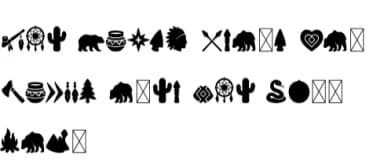 Indigenousdingbats Regular by creativetacos — Dingbats Font — thumbnail 5