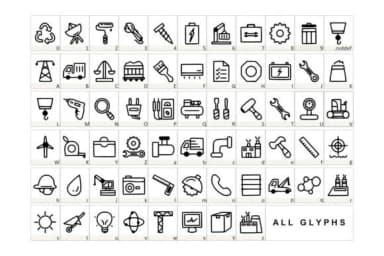 Industrial by YandiDesigns — Dingbats Font — thumbnail 2