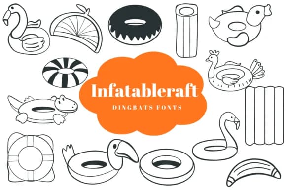 Infatableraft by Suphitchaya — Dingbats Font