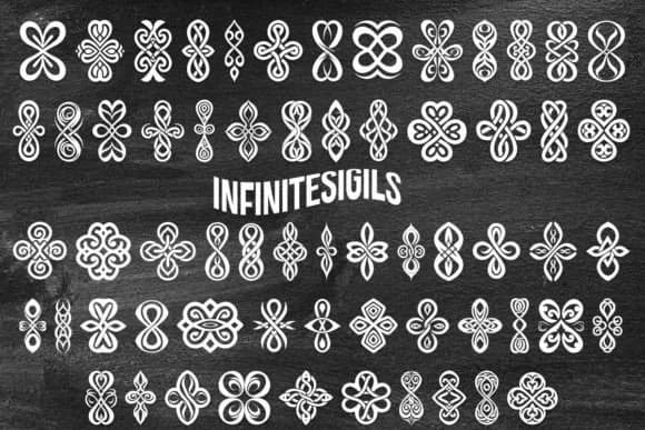 Infinite Sigils by MOMAT THIRTYONE — Dingbats Font