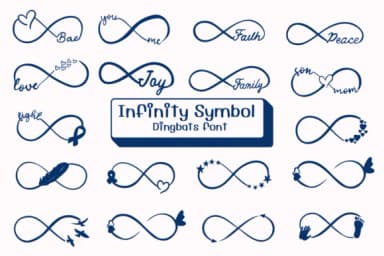 Infinity Symbol by Ketsarin — Dingbats Font — thumbnail 1