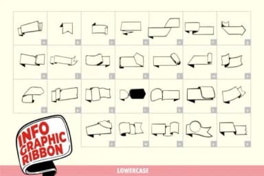 Infographic Ribbon by onoborgol — Dingbats Font — thumbnail 3