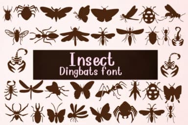 Insect by Nongyao — Dingbats Font — thumbnail 1