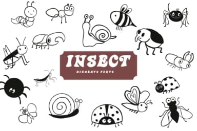 Insect by Suphitchaya — Dingbats Font — thumbnail 1