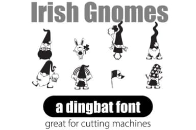 Irish Gnomes by Illustration Ink — Dingbats Font — thumbnail 2