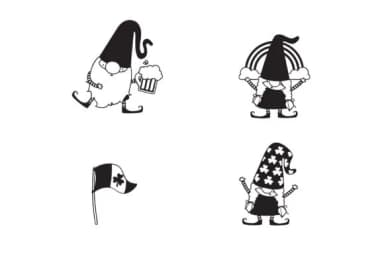 Irish Gnomes by Illustration Ink — Dingbats Font — thumbnail 7