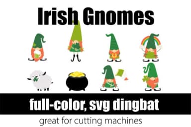 Irish Gnomes by Illustration Ink — Dingbats Font — thumbnail 8