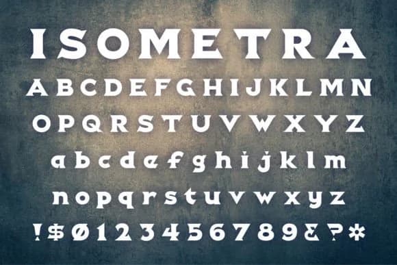 Isometra by Ben Dunkle — Slab Serif Font