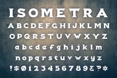 Isometra by Ben Dunkle — Slab Serif Font — thumbnail 1