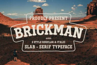 Itbrickman Regular by Indotype Foundry — Slab Serif Font — thumbnail 1
