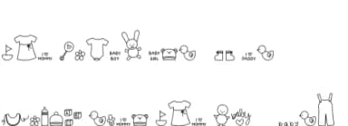 Itty Bitty Baby by Miss Tiina — Dingbats Font — thumbnail 3