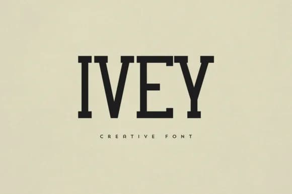 Ivey by vladfedotovv — Slab Serif Font