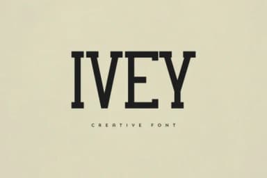 Ivey by vladfedotovv — Slab Serif Font — thumbnail 1