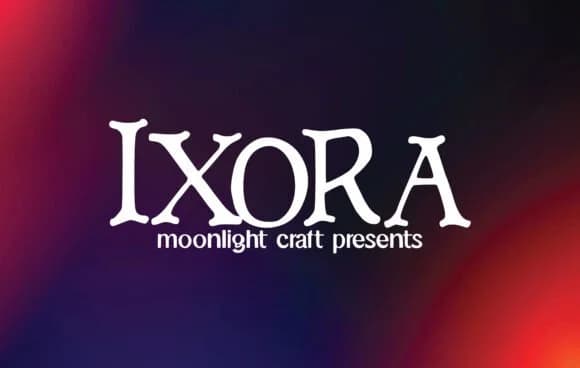 Ixora by moonlight craft — Slab Serif Font